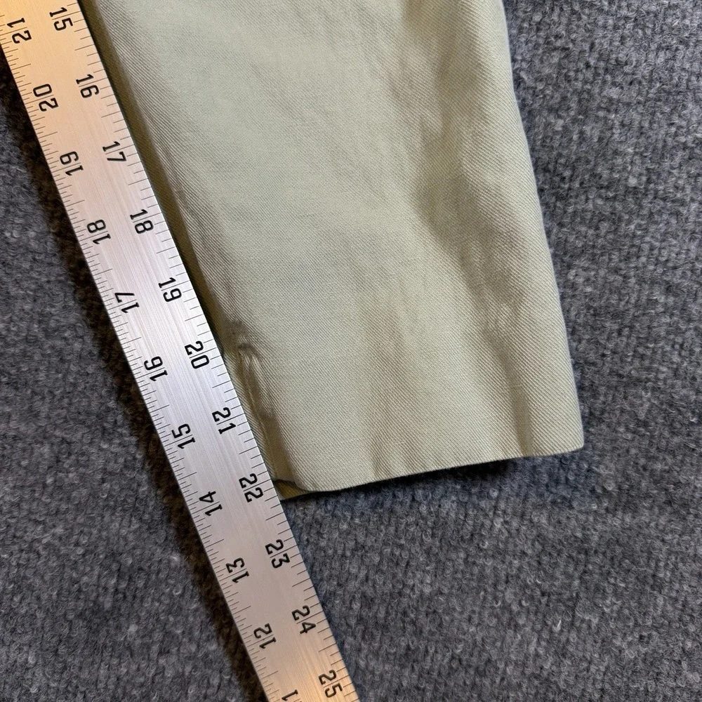 Banana‎ Republic Women's Linen Blend Pants Green Size XS Stretch Waist